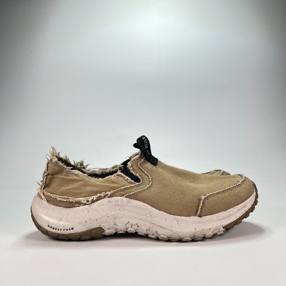 HOLO Eco Footwear Athena Moc Coyote Canvas Lightweight Slip On Shoes Men's Sz 11